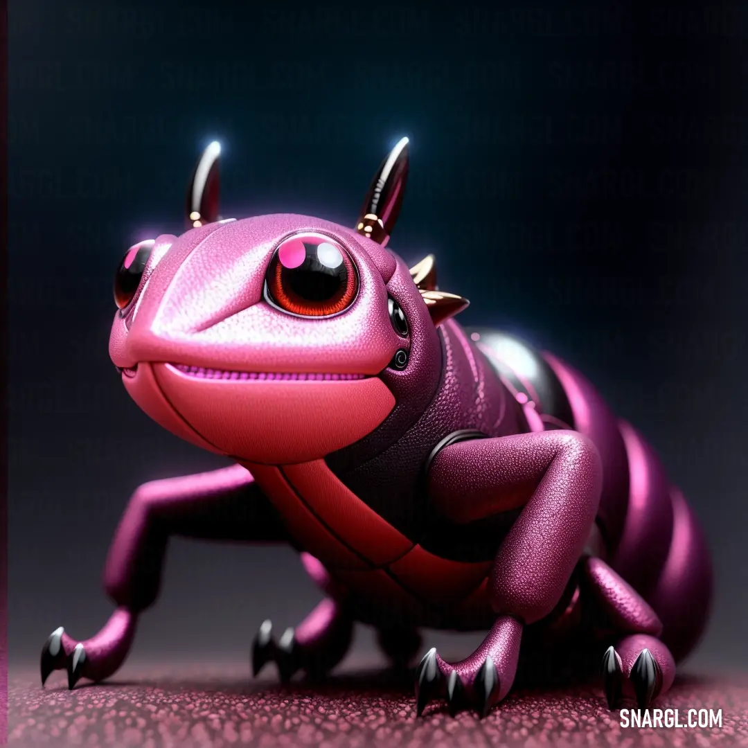 Pink frog with spikes on its back legs