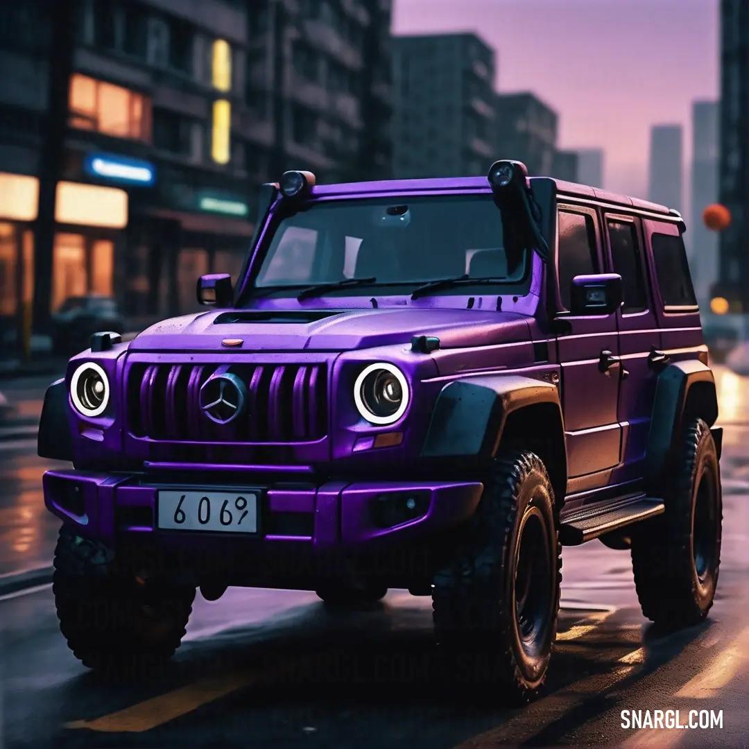 Purple car