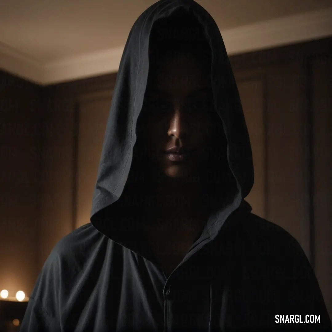 An intimate view of a man clad in a cozy hooded sweatshirt, surrounded by wisps of candlelight in a dimly lit room, creating a warm and contemplative atmosphere filled with a sense of mystery and serenity.