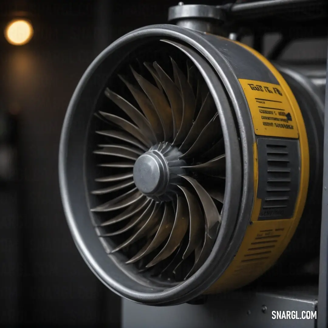 An intimate close-up of a machine fan, intricately detailed against a soft, diffused light background, highlighting its functionality and the interplay of light and shadow across its structure.