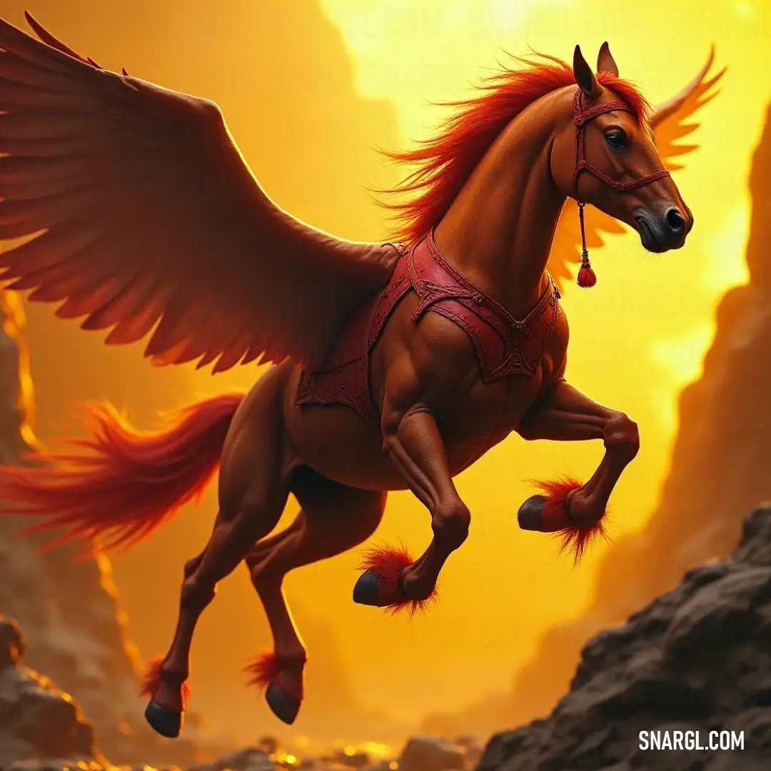 Soaring high above rocky landscapes, a majestic Moonchaser elegantly spreads its wings, framed by a radiant sky at dawn or dusk, celebrating the harmony between freedom and the natural world. A graceful Moonchaser glides effortlessly over a rocky terrain, its wings shimmering against a stunning sunset or sunrise, the sky glowing with warm yellow tones, adding to the spectacle of nature.
