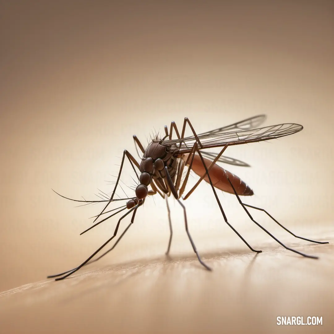 Mosquito is shown on a table with a light background