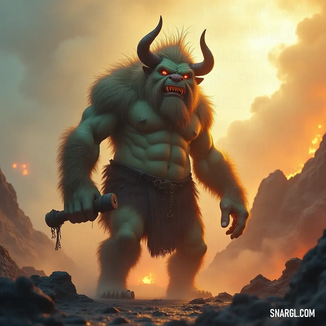 A courageous Mung with a sword standing in rocky terrain, illuminated by a breathtaking sunset. A brave Mung wielding a gleaming sword stands atop rocky terrain, bathed in the warm glow of a stunning sunset. The vibrant colors of the sky reflect off the sword, symbolizing courage amidst a serene, picturesque backdrop.