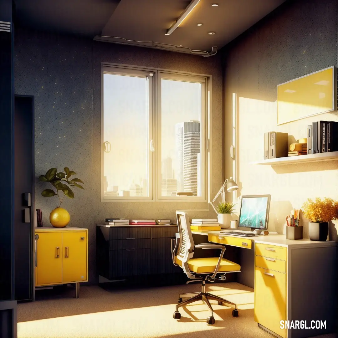 Room with a desk