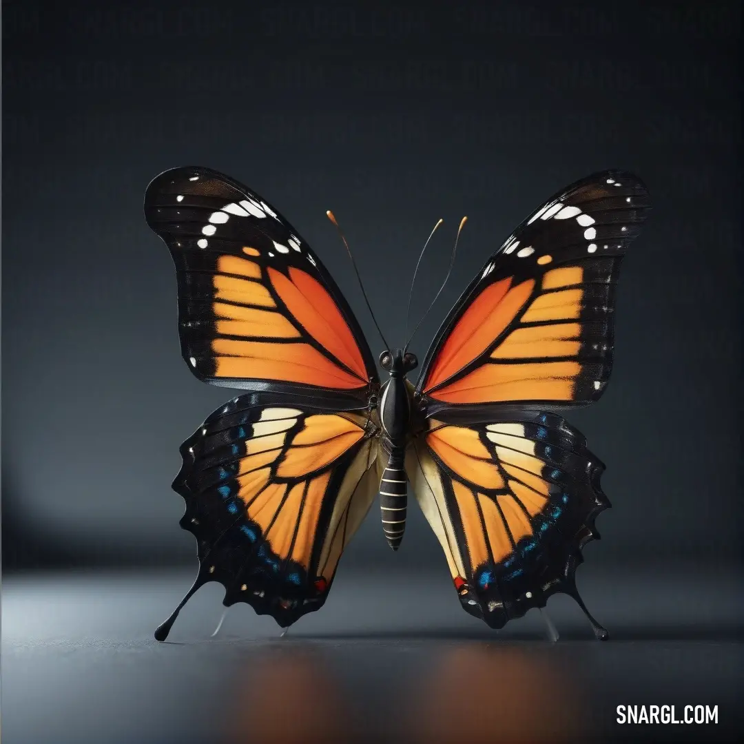 A stunning butterfly displaying vibrant yellow and black wings gracefully rests, showcasing its delicate beauty. The intricate patterns and natural elegance captured in this image speak to the wonders of nature and the magic of transformation.