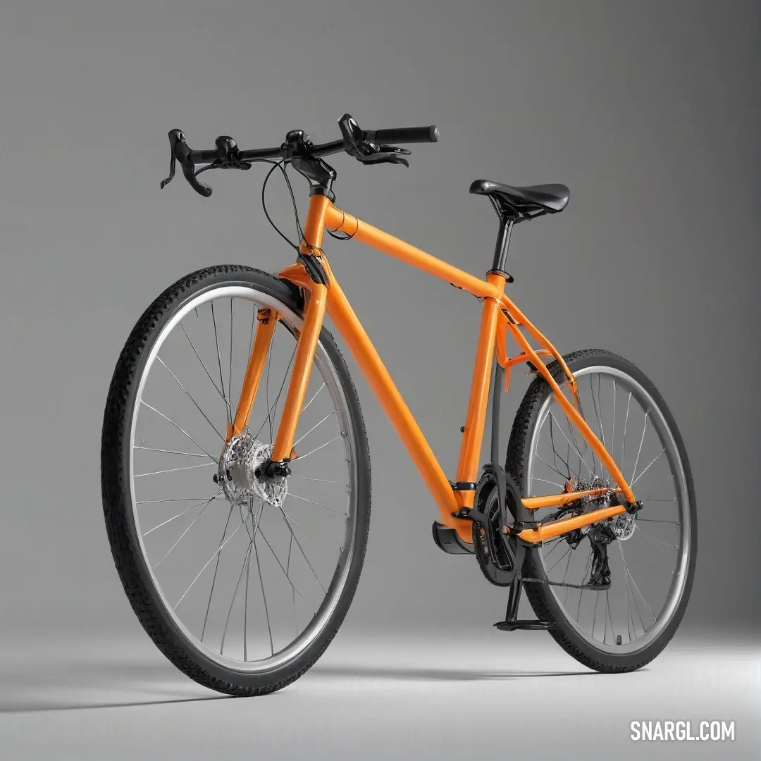 An inviting image showcases an orange bike resting against a soft gray background, its sleek design and bright color drawing attention to its playful spirit, ready to whisk its rider away on spontaneous adventures.