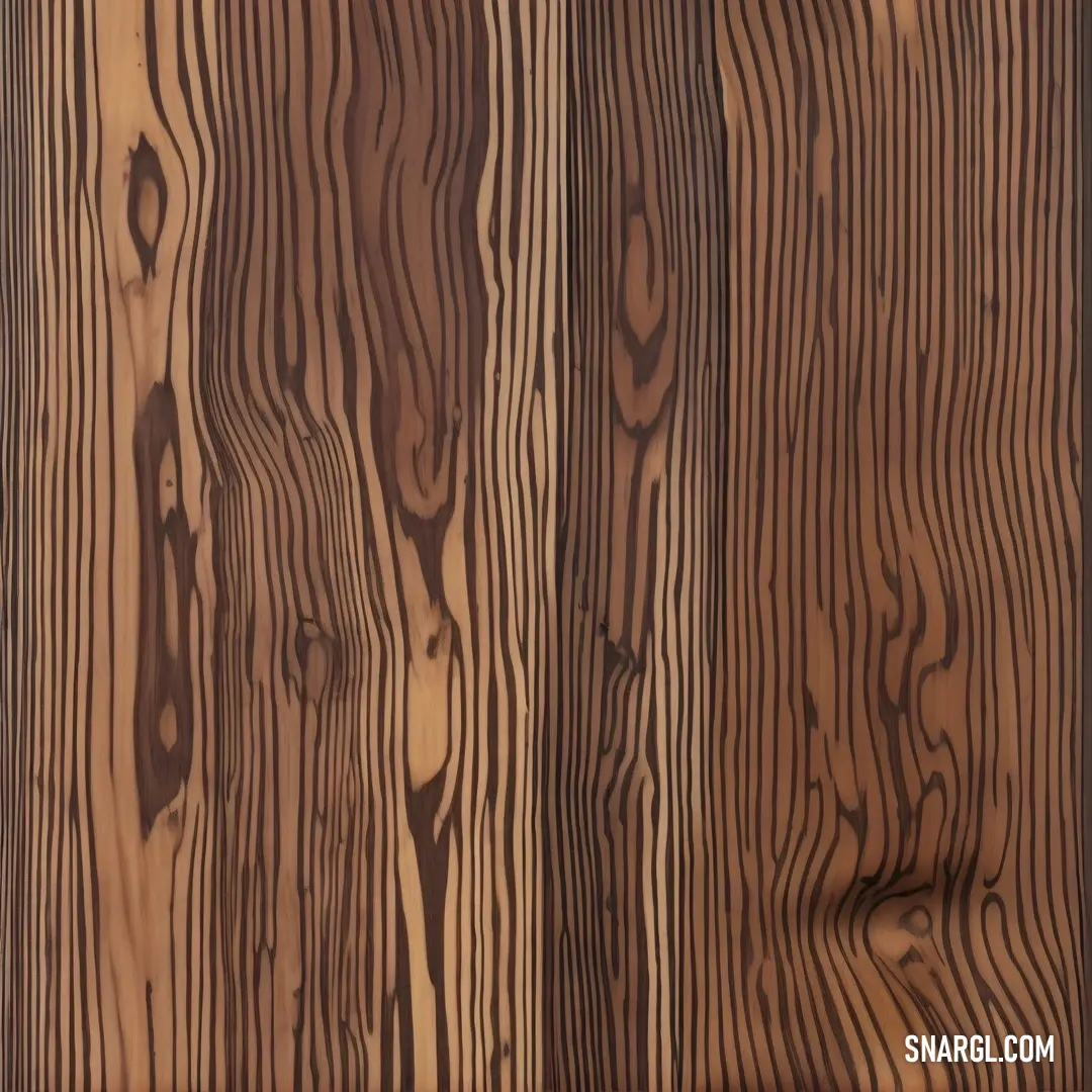 NCS S 5020-Y40R color example: Close up of a wooden surface with a brown stain on it's surface and a black stripe on the top of the wood