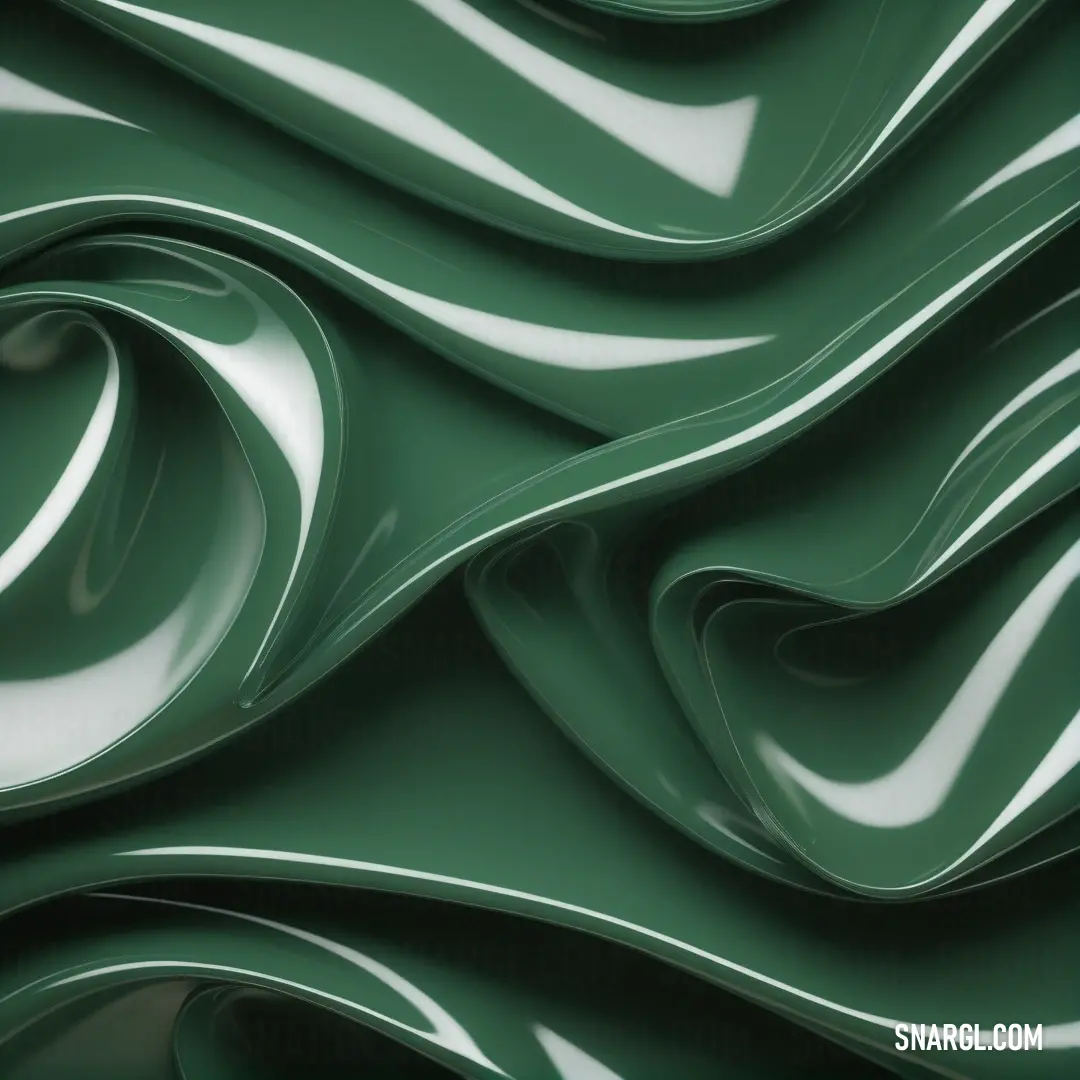 NCS S 5040-B80G color example: Green wavy background