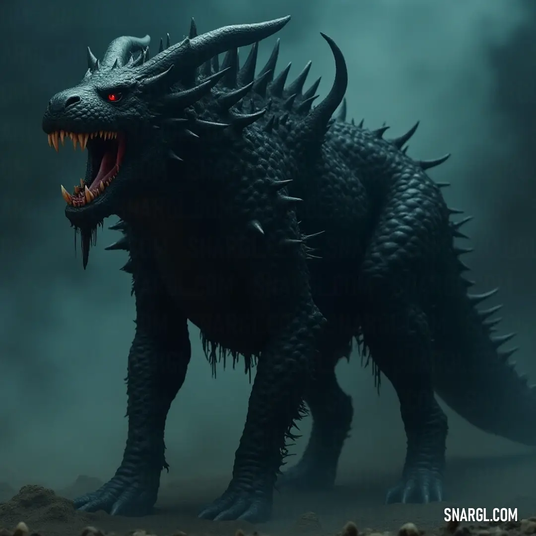 The powerful silhouette of a large black Nightfang emerges from the shadows, showcasing its sharp teeth and raw energy as it navigates through a thick underbrush, a true predator of its mesmerizing realm. A formidable black Nightfang looms with an intimidating presence, its sharp teeth gleaming menacingly in the light as it prowls through dense foliage, a symbol of primal strength and the wild spirit of nature.