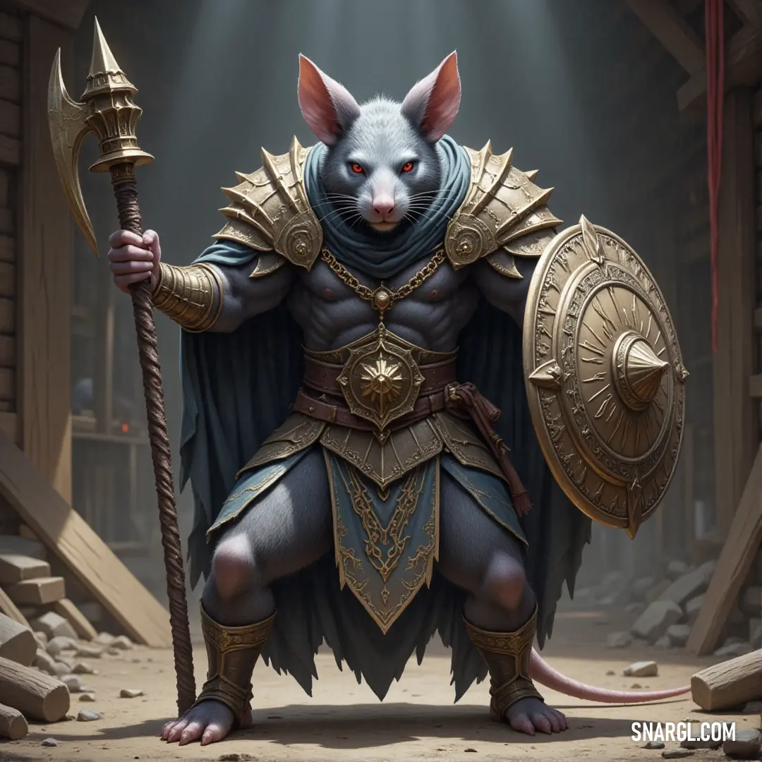 Nix, shield and sword in hand, stands in a cave with a single beam of light highlighting their resolute expression. Nix, armed with a shield and sword, stands in a dark cave, bathed in a shaft of light that illuminates their determined face. The cave’s shadows loom large, but Nix remains unwavering in the face of uncertainty.