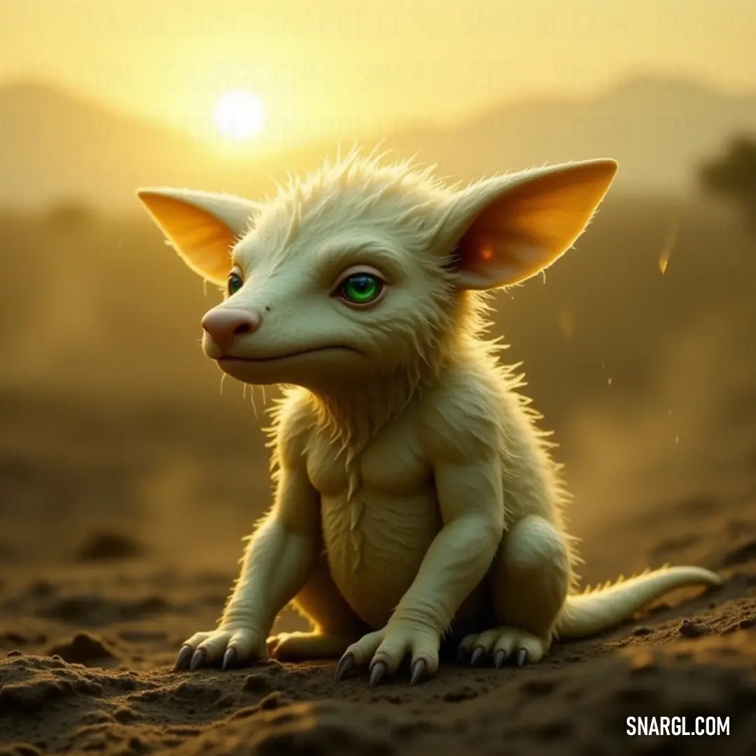 A charming small white Nix rests on sandy terrain, framed by a stunning sunset that casts colorful reflections over the distant mountains, embodying a moment of peace and natural beauty. A delicate small white Nix perches gracefully on sandy ground, silhouetted against a breathtaking sunset, where vibrant hues of orange and purple dance over the mountains, creating a serene moment of tranquility and beauty.