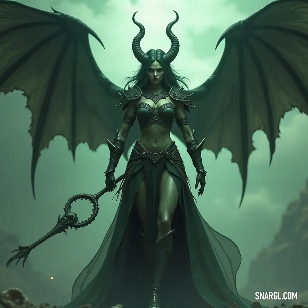 Nyx, displaying her enchanting dragon-like features and graceful wings, captivates the imagination against a backdrop that hints at the mystical realms she inhabits. Portrait of Nyx, whose dragon-like essence and elegant wings dominate the scene, merging ethereal beauty with a hint of mystery, inviting onlookers into her mystical world filled with wonder.