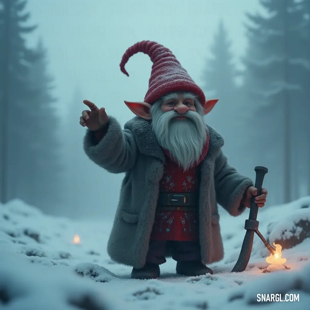 In a winter wonderland, a young boy dons a red hat and coat, holding a glowing candle and a bright light, spreading warmth and joy amidst the serenity of freshly fallen snow. A spirited boy wearing a red hat and coat, surrounded by a snowy wonderland, holds a flickering candle in one hand and a magical light in the other, capturing the sparkle of the season's magic amidst the winter backdrop.