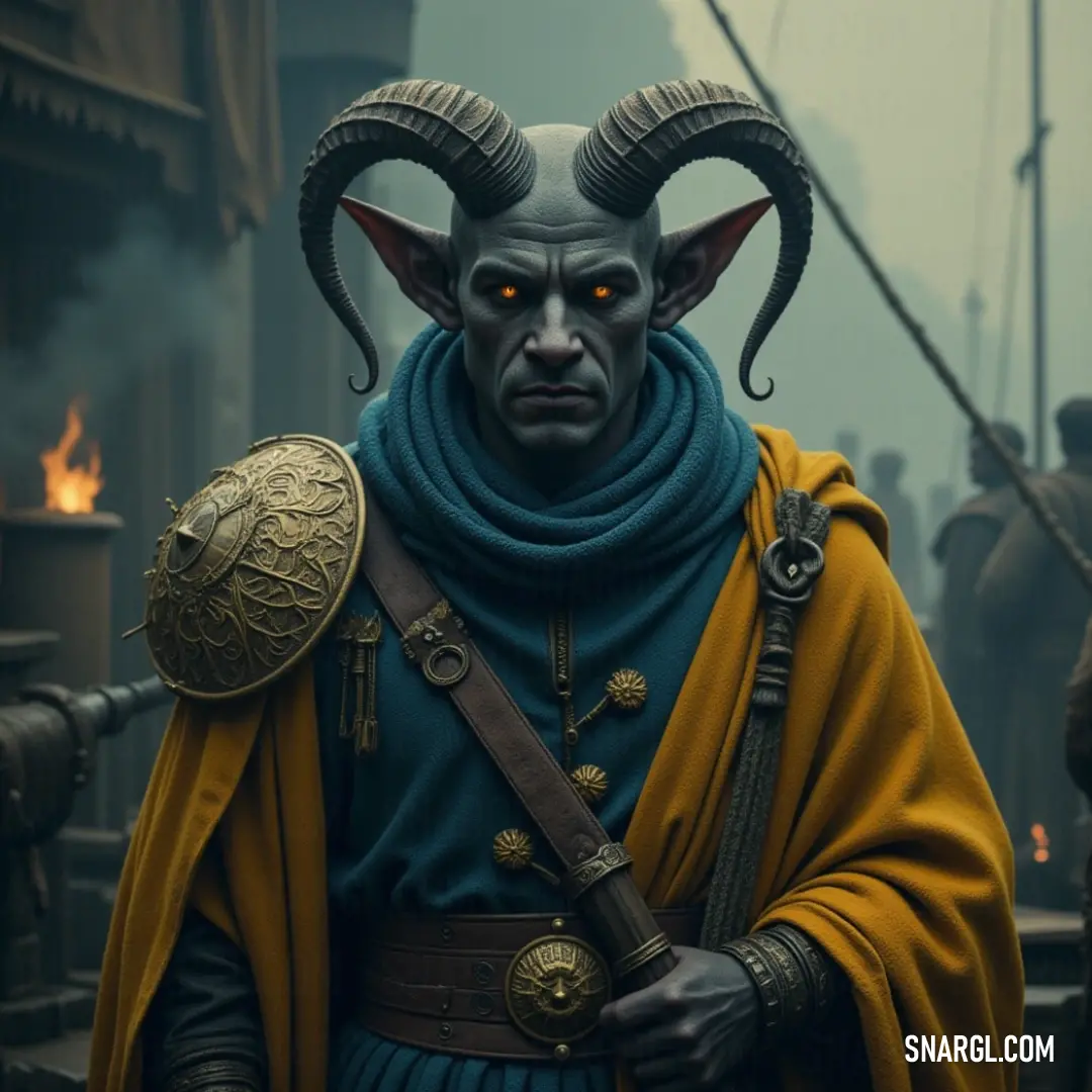 Be mesmerized by Paimon, a figure adorned with majestic horns, radiating an enchanting energy that hints at his mysterious and powerful heritage, inviting curiosity and intrigue. Paimon, adorned with striking horns atop his head, stands with an aura of enchantment, his costume shimmering with intricate designs that hint at mystical powers and ancient secrets waiting to be unveiled.