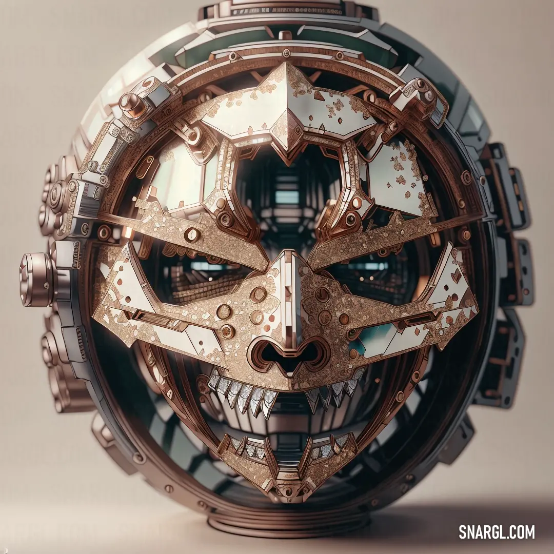 Mechanical clock with a face made of gears