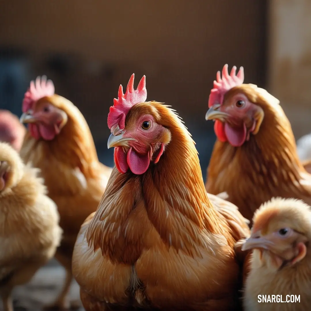 A cozy scene unfolds as a group of chickens huddle together on a floor in a room adorned with a door and window, creating a warm, inviting atmosphere. Their playful nature adds joy and liveliness to this domestic setting.