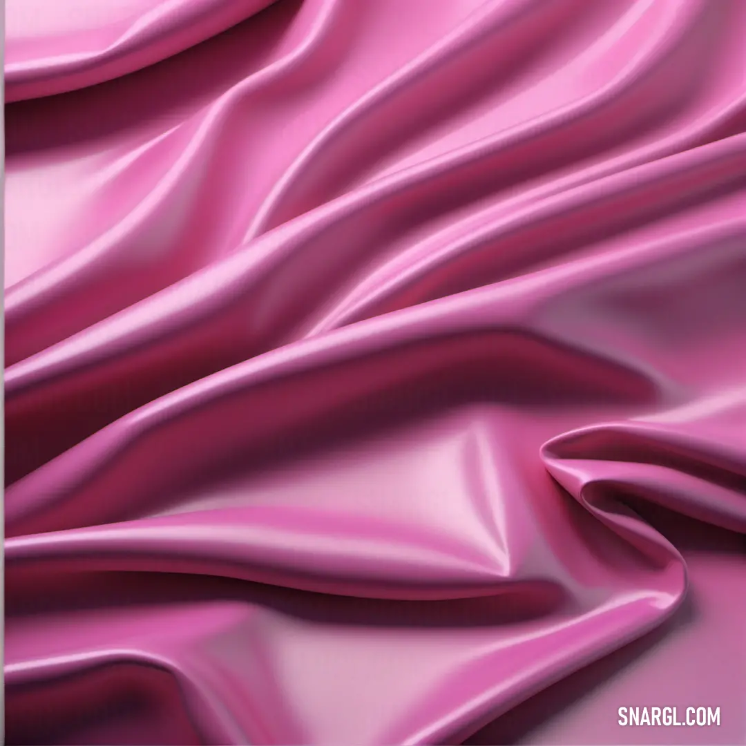 Pink fabric with a very large amount of folds on it's surface
