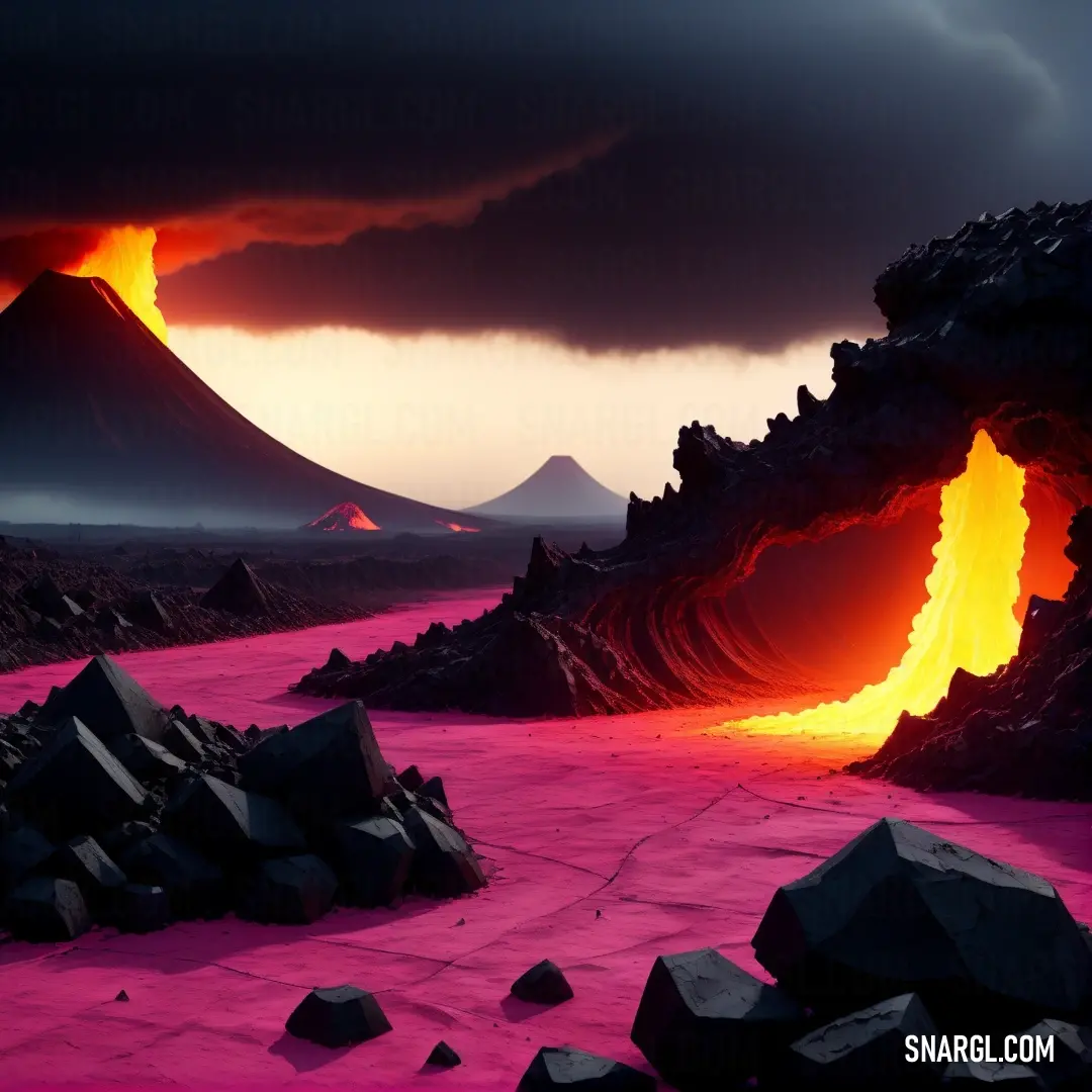 Lava lava with a lava lava in the background. Color RGB 175,28,99.