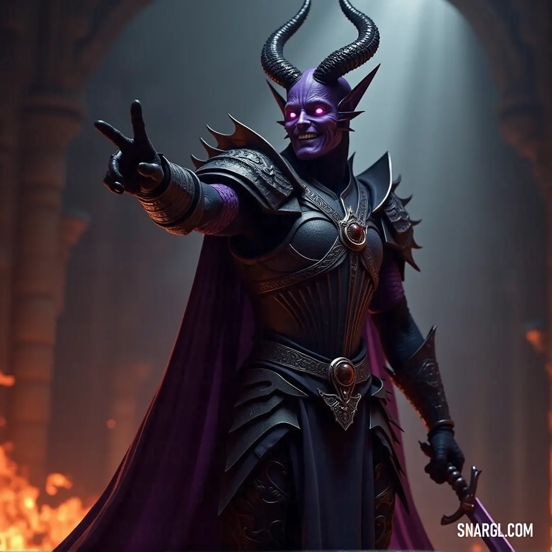 A heroic male figure dressed in a horned ensemble holds a shimmering sword, ready for battle. The intricate details of his outfit reflect his bravery amid a visually captivating environment.