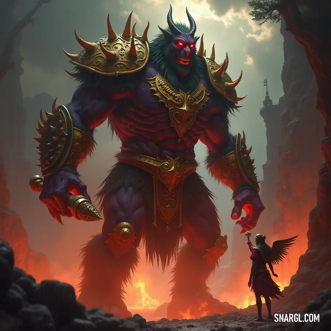 A heroic man stands alongside a colossal monster in a mystical forest, brandishing a sword with fierce determination, setting the stage for an epic tale of adventure and bravery.