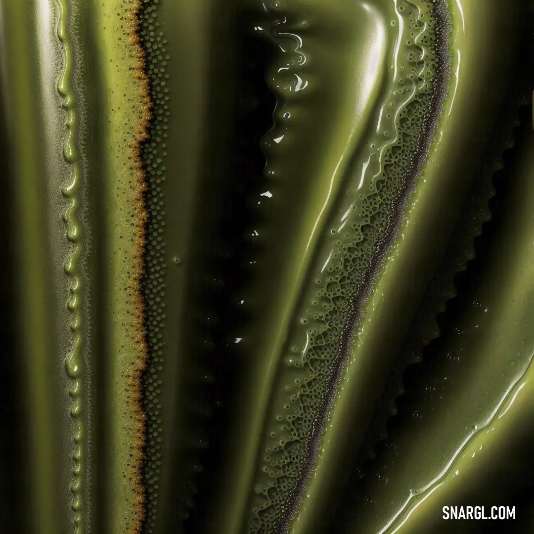 A close-up of a lush green plant with delicate leaves, framed against a solid black background, allowing the vibrant green to stand out in sharp contrast, creating a tranquil yet striking image.