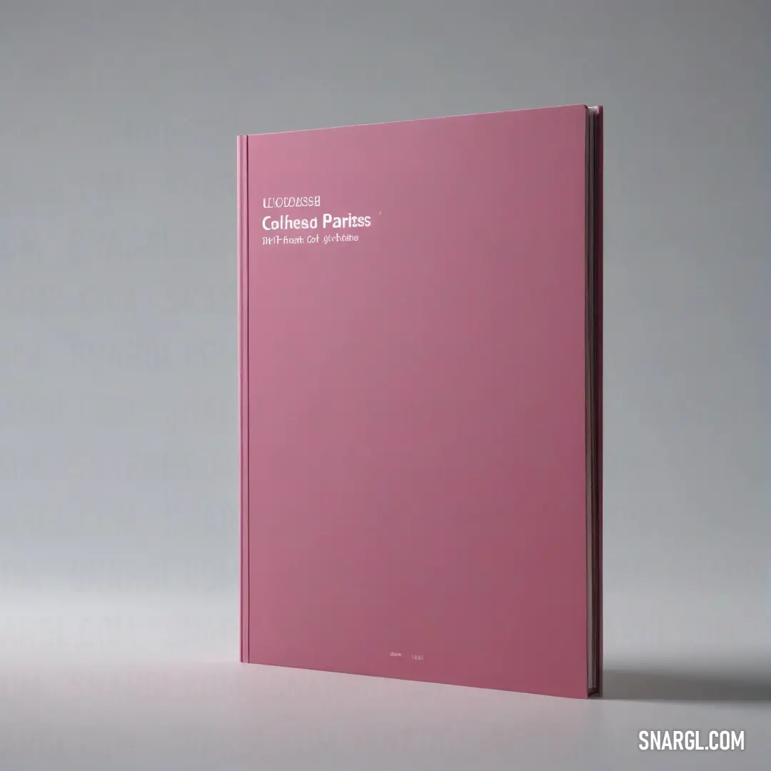 A stylish pink book, displaying an elegant white title on its cover, sits artfully against a soft gray backdrop. The gentle hues of RGB 185,115,160 create a sense of warmth and curiosity that invites readers into its captivating world.