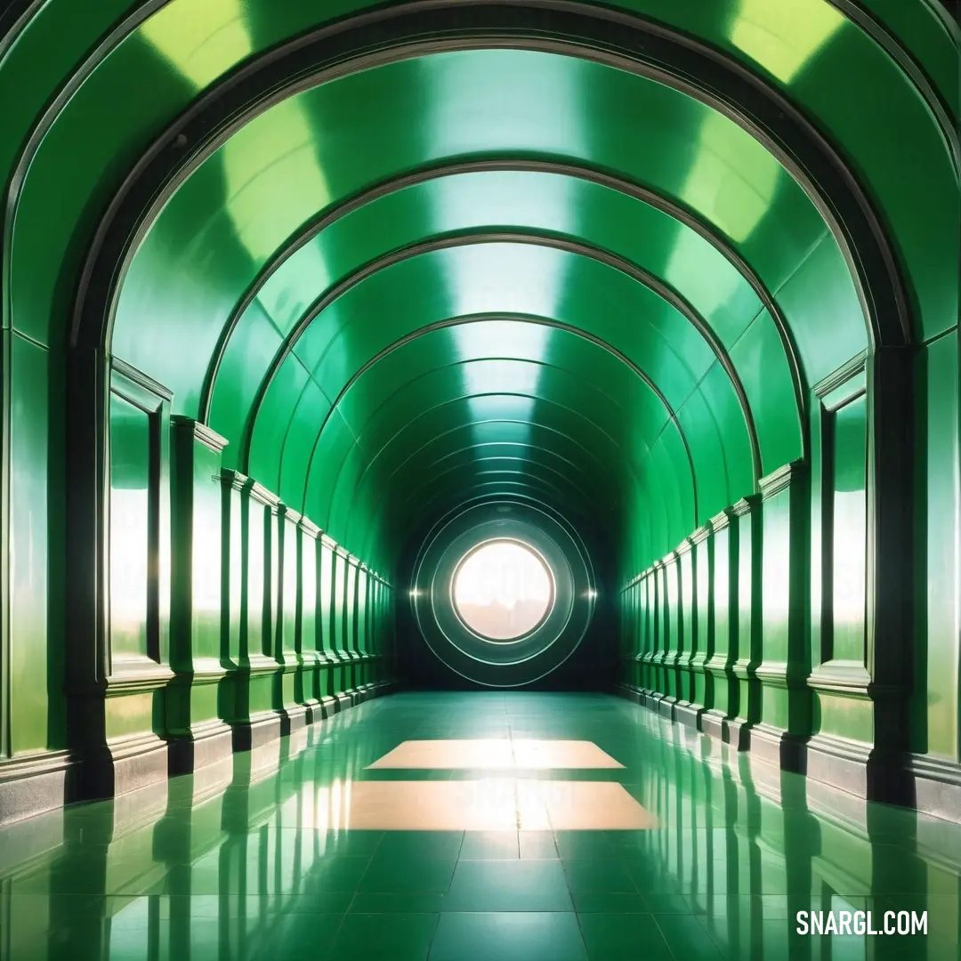 PANTONE 7482 color example: Tunnel with a bright light at the end of it
