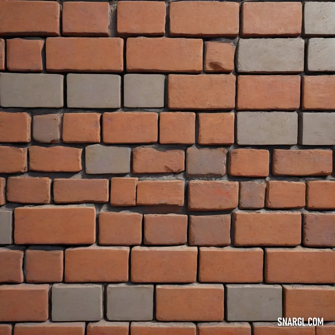 A close-up view of a textured brick wall displaying a unique red and gray striped pattern. The intricate details highlight the craftsmanship of the materials, transforming an ordinary wall into an artistic statement piece for any interior.