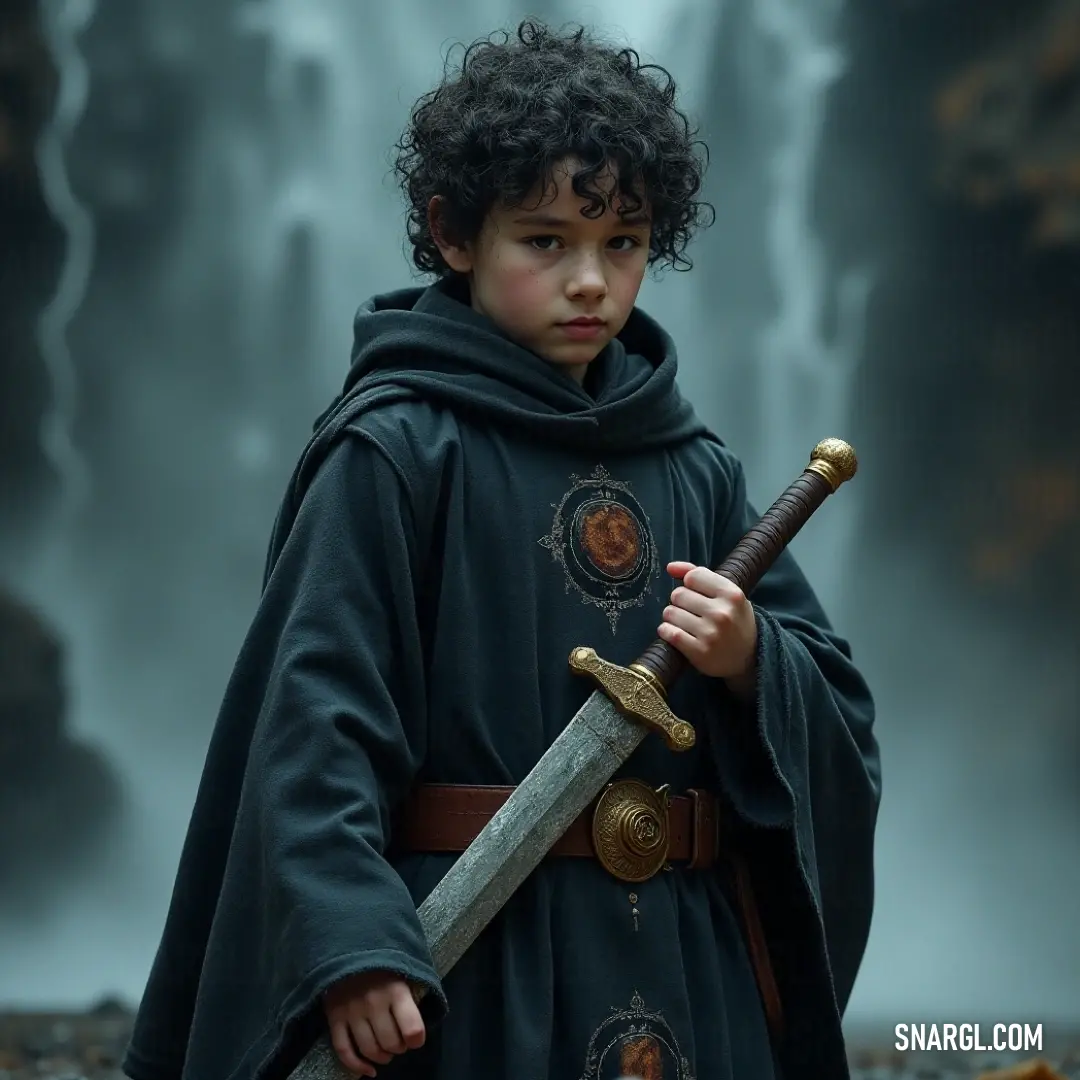 A young Peregrin, full of wonder and curiosity, stands with wide eyes, ready to embrace the adventures that life has to offer.