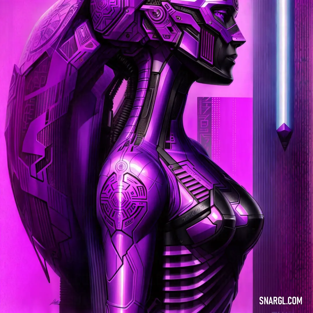 Futuristic woman with a sci - fi