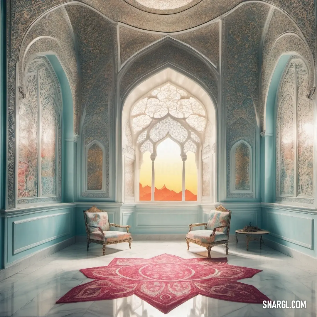 A warm and inviting room showcasing a plush rug and a cozy chair, illuminated by natural light coming through the window, creating an ideal environment for relaxation and leisure.