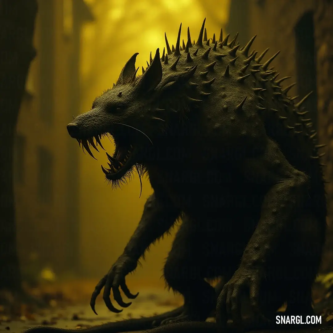 A daunting Rat King, adorned with menacing spikes and taloned claws, presents a striking figure in a darkened landscape, sparking curiosity and telling tales of ancient power and unforgiving trials within its domain. The fearsome Rat King looms ominously, spikes piercing from its head and claws poised for action, creating an aura of danger and intrigue amidst a shadowed backdrop that hints at the thrilling narratives of the dark underworld.