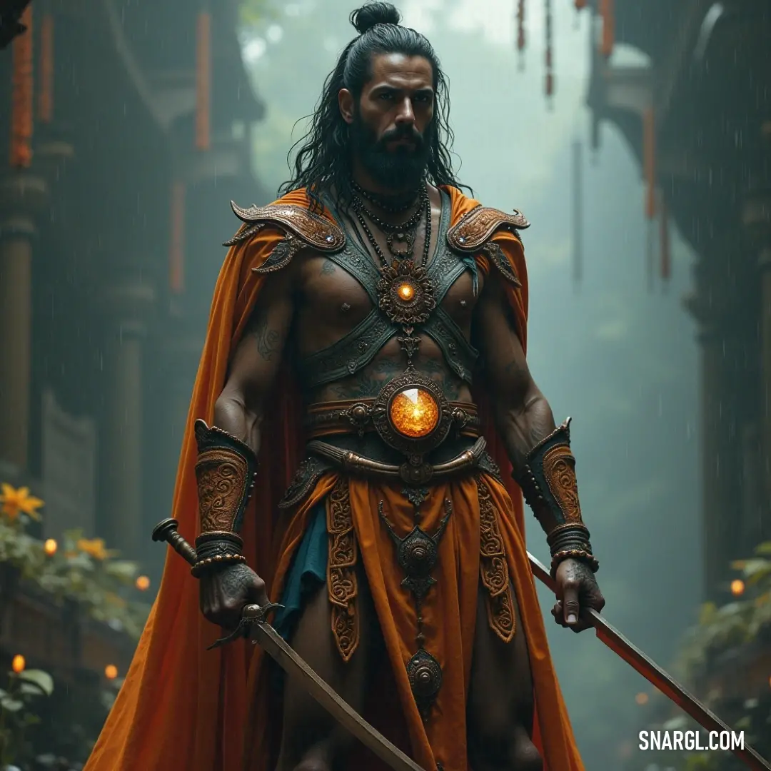 In a picturesque forest bathed in sunlight, a figure in a fantastical costume holds a sword and a glowing light, embodying the spirit of adventure surrounded by nature's beauty. A dashing figure clad in whimsical attire stands tall in a sun-dappled forest, a sword gleaming in one hand and a bright light in the other. The vibrant greenery forms a colorful backdrop, enhancing the aura of adventure.
