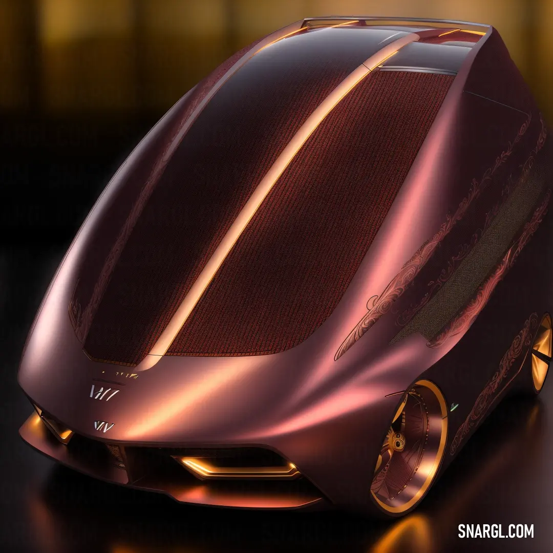 Shiny metallic car is shown in this image