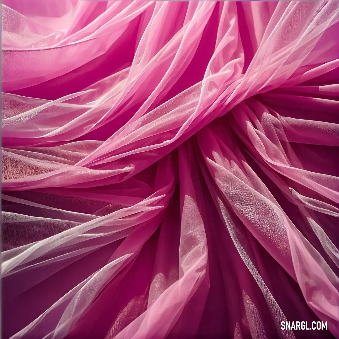 A captivating close-up of pink fabric delicately draped against a clean white background. The soft texture and color embody elegance and tranquility, offering an inviting glimpse into the delicate interplay of fabric and light.