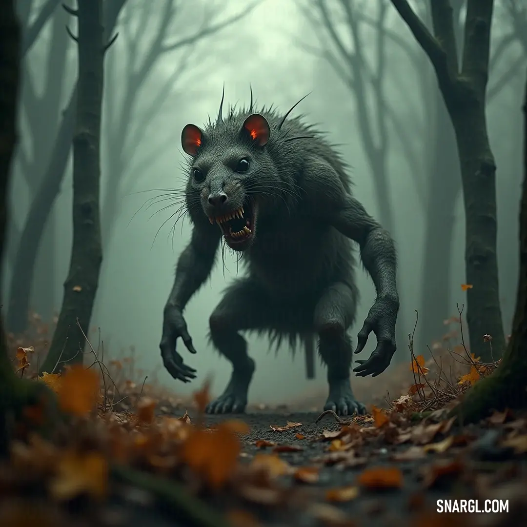 A chilling creature stares hauntingly from within a sun-dappled forest, its eerie expression illuminated by a beam of light, blending the beauty of nature with an unsettling sense of otherworldliness. A chilling creature stares hauntingly from within a sun-dappled forest, its eerie expression illuminated by a beam of light, blending the beauty of nature with an unsettling sense of otherworldliness.