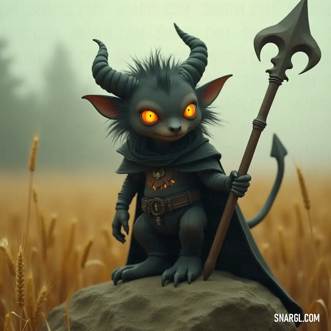 A noble scurry with majestic horns and a sceptacle, radiating an aura of wisdom and ancient magic. A regal scurry adorned with a horned head and a sceptacle, poised with confidence, showcasing a mystical aura that hints at untold powers and ancient wisdom.