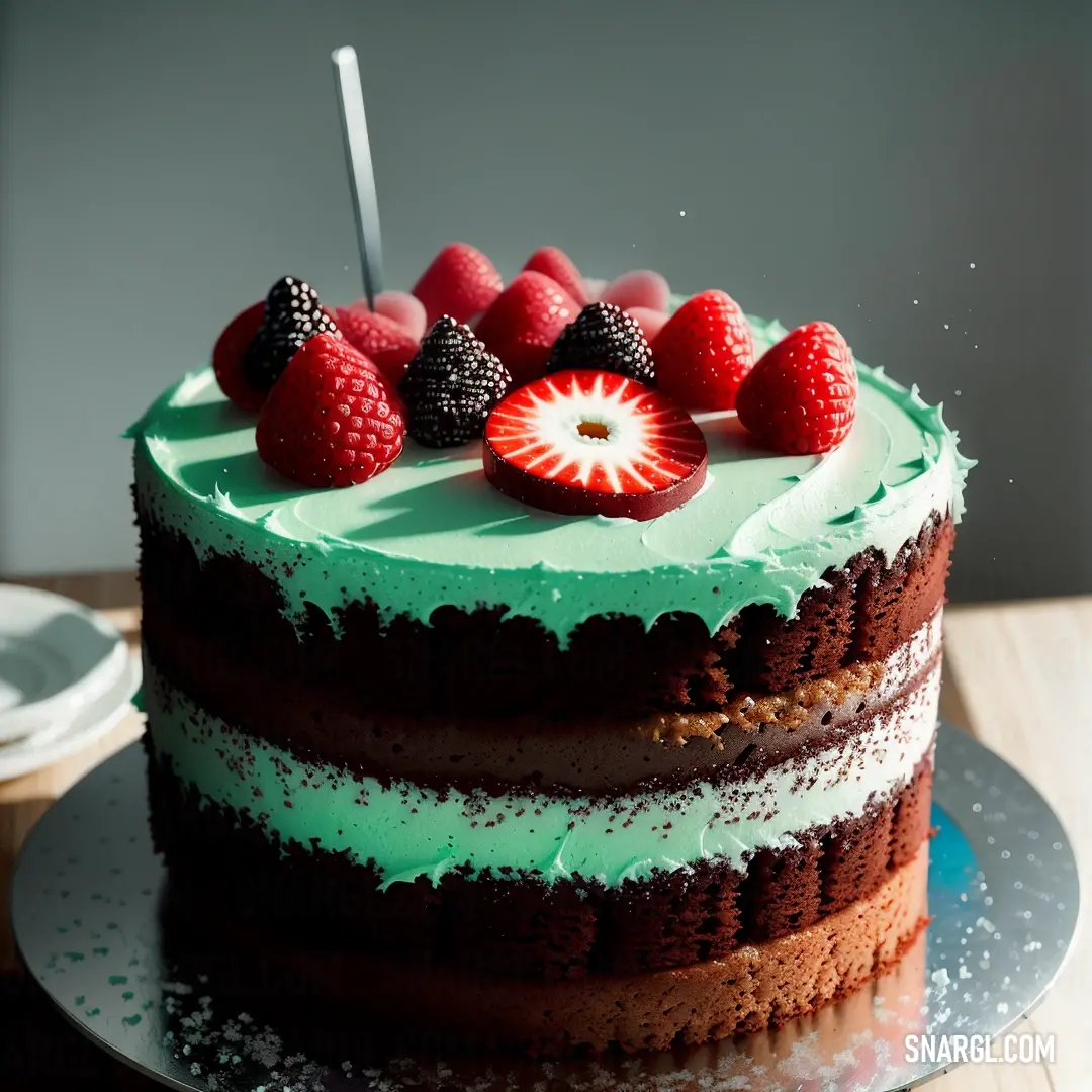 Cake with chocolate
