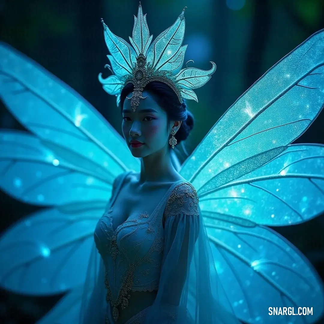 Shanta transforms into a mystical fairy dressed in an elegant costume, complete with sparkling wings and a charming tiara. Her joyful expression radiates a sense of innocence and grace, embodying the whimsical charm of fairy tales.