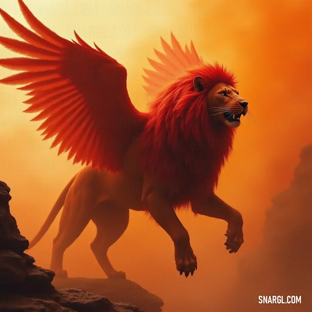 Nestled among the fog, the Simurgh of the Infinite Sky stands dignified on a solitary rock, its wings poised gracefully, exuding an aura of mystery and enchantment in this otherworldly, ethereal landscape.