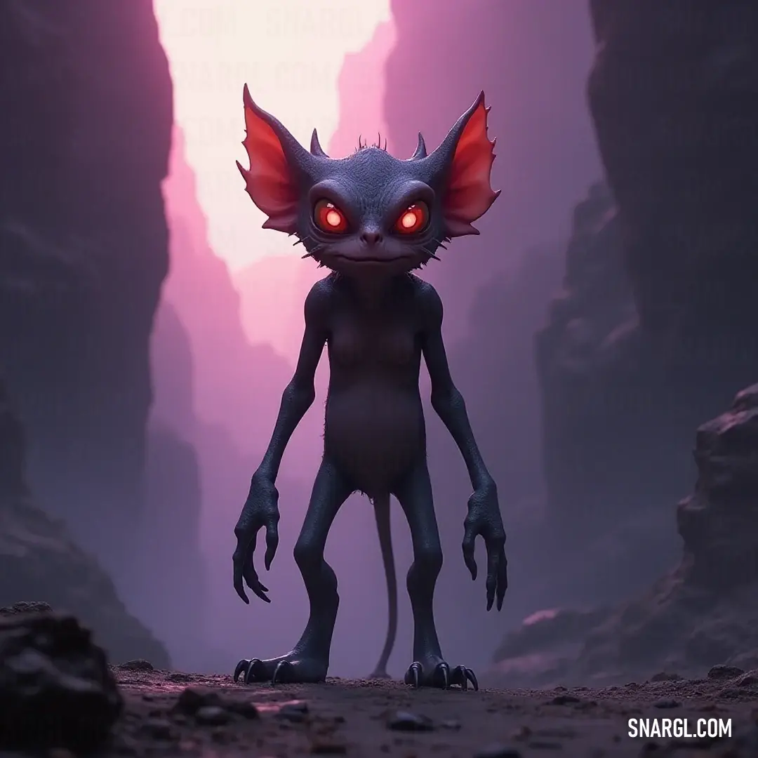 A mysterious Skew with captivating glowing eyes and an intriguing expression, inviting you to explore its world. A Skew with an enigmatic gaze and glowing eyes stares intently, its expression hinting at mischief and intrigue, creating an enchanting atmosphere filled with wonder.
