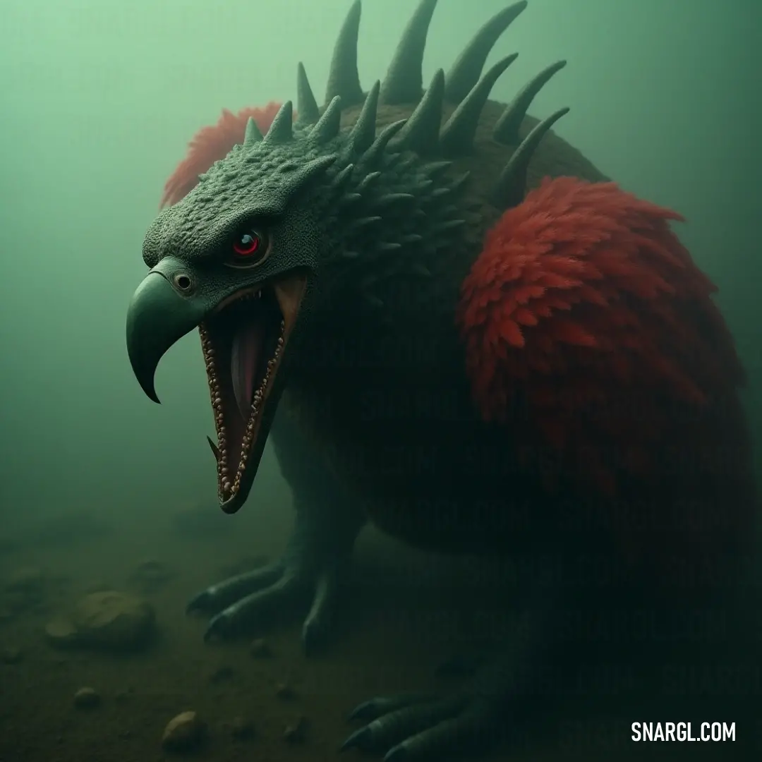 Majestic Large Skydancer exhibiting unique features in a natural setting. A formidable Large Skydancer, distinguished by its remarkable beak and elongated wings, stands dominantly, captivating all with its mesmerizing stance, a creature of legends soaring above the landscapes.