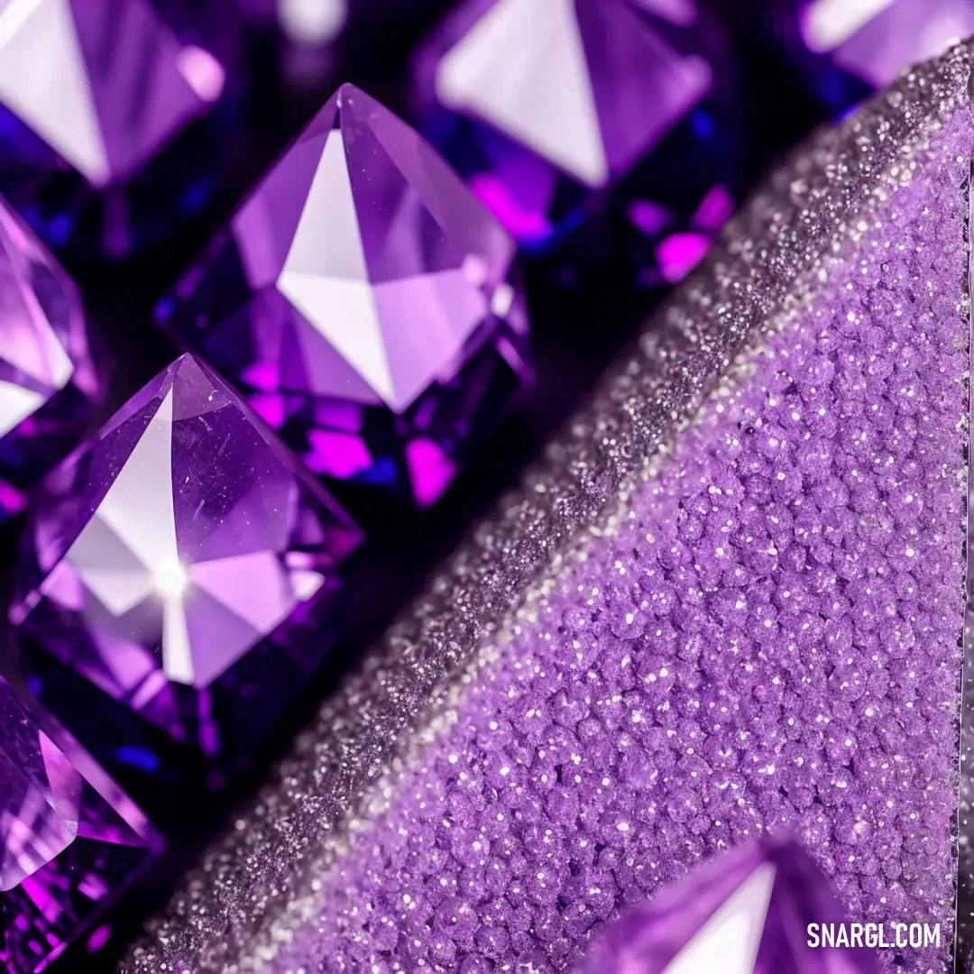Purple diamond with a purple background and a purple diamond
