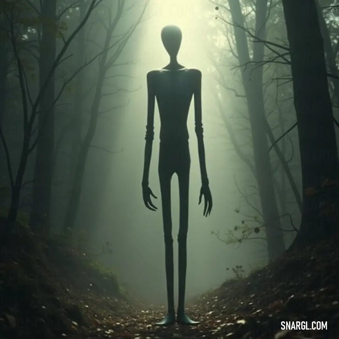 A mysterious entity stands amidst a foggy grove, illuminated by sunlight filtering through the dense trees, blending intrigue with the tranquil beauty of nature's quiet embrace. A shadowy figure stands shrouded in a foggy forest as beams of sunlight pierce through the trees, casting a mystical glow on the scene, creating a captivating yet unsettling juxtaposition of nature's beauty and the unknown.
