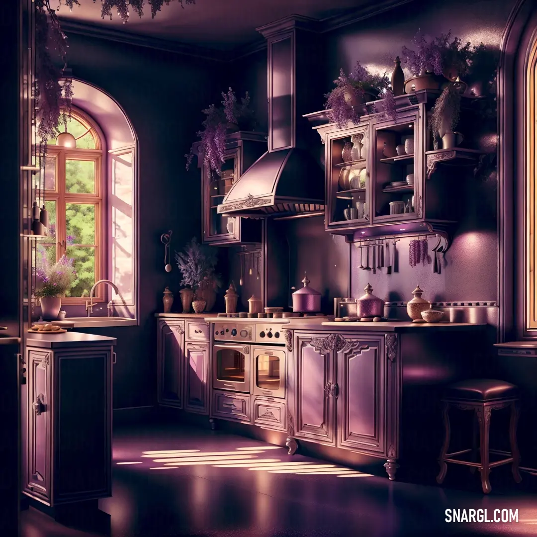 Kitchen with a stove