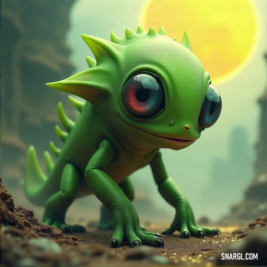 Vision Impaired: Nature’s forces test the resilience of these beings, temporarily blurring their sight under the weight of harsh elements. A creature battered by harsh winds and debris, struggling to maintain focus and clarity as the environment blurs its vision.
