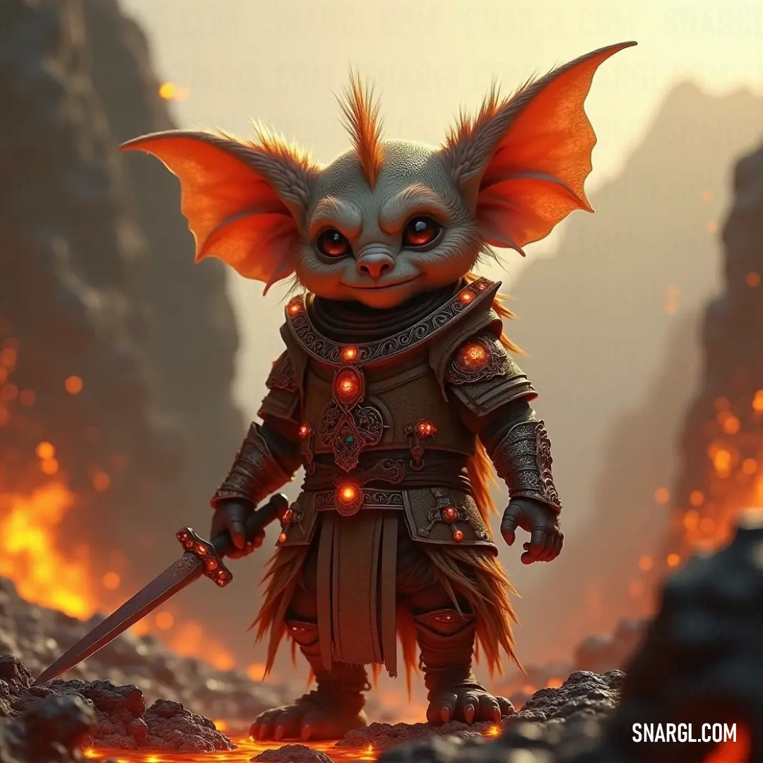 In a visually stunning setting marked by flowing lava and rugged rocks, a character adorned in a demon outfit wields a sword, embodying the relentless spirit of adventure and the challenges that lie ahead. Set against a dramatic backdrop of molten lava, a striking figure dons a demon-inspired outfit and brandishes a sword, exuding a fierce aura of power and rebellion in a rocky landscape full of danger and intensity.