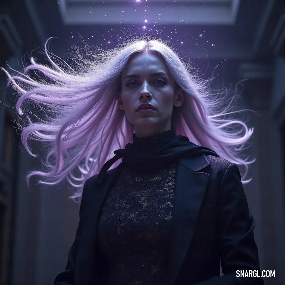 In a softly lit corridor, the Stellar Oracle with flowing pink hair radiates enchantment, her head crowned with a glowing star that symbolizes intuition and cosmic guidance amid the shadows around her. The Stellar Oracle, with her striking pink hair, stands proudly in a dimly lit hallway, a radiant star hovering above her head, symbolizing hope and guidance as she embodies the light in the depths of the shadows.