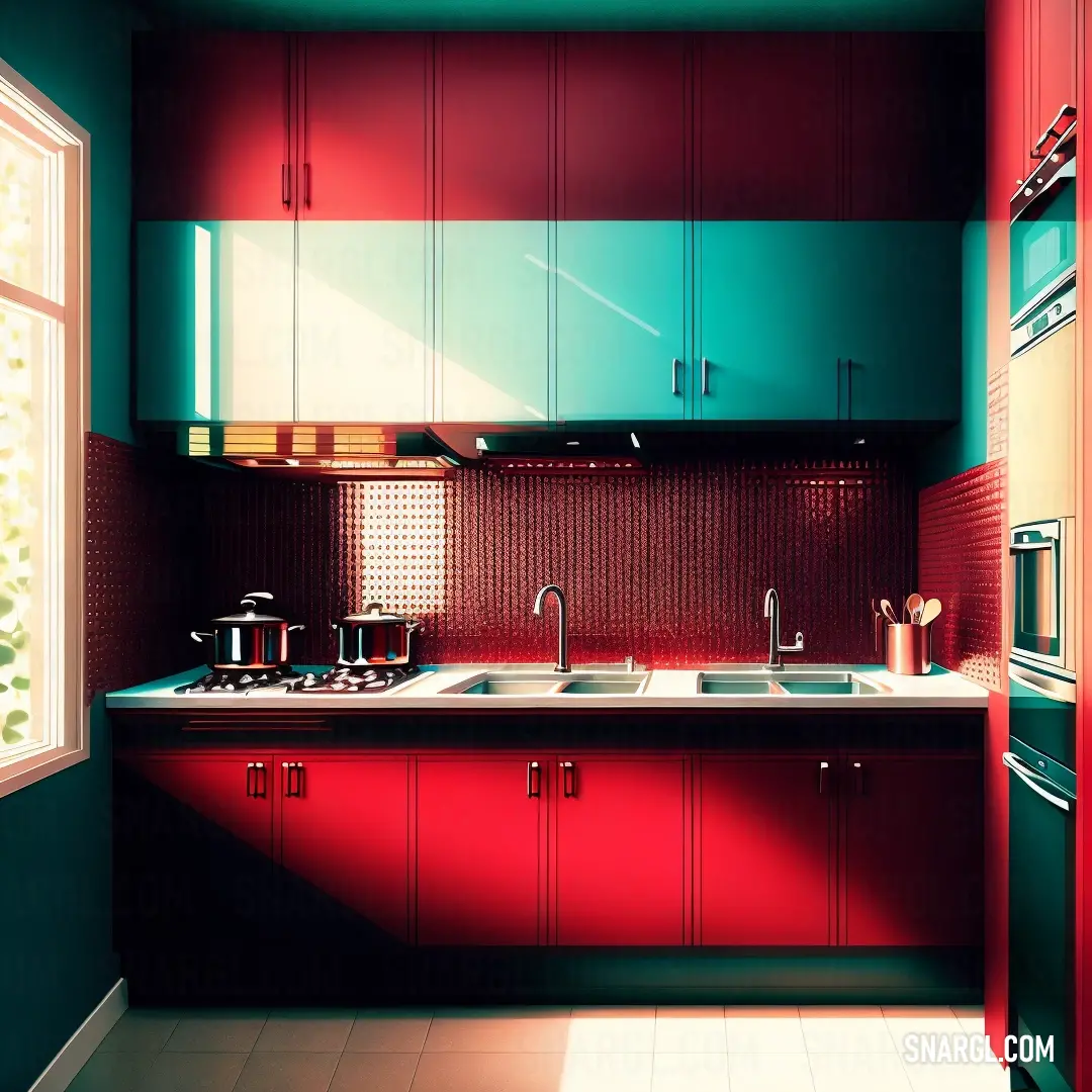 Kitchen with a sink