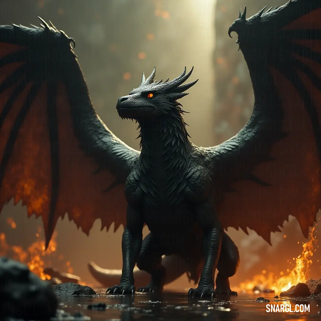 A powerful Stormstrike with glowing red eyes stands resolutely in a darkened environment, framed by fierce flames that dance and flicker, encapsulating the essence of strength and primal energy. A fierce Stormstrike, with piercing red eyes, commands attention against a backdrop of swirling flames, embodying the raw untamed power of nature as it stands defiantly in a shadowy realm.